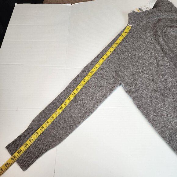New Karen Kane women Medium mock neck gray sweater soft cozy - Picture 10 of 12